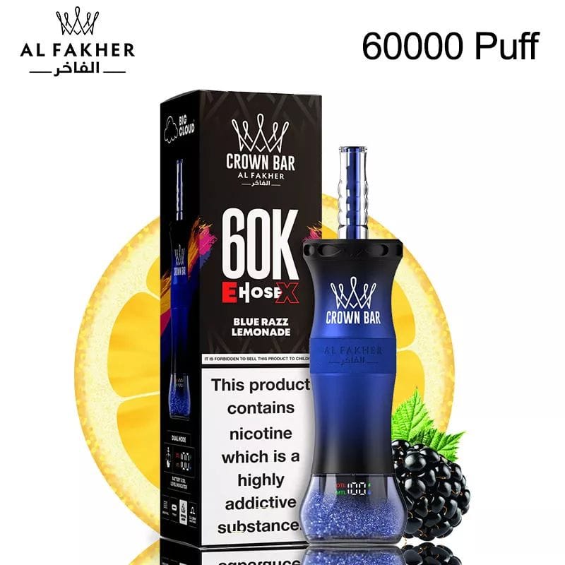Al Fakher 60K Disposable Vape –Blue Raze Lemonade – 60000 Puffs